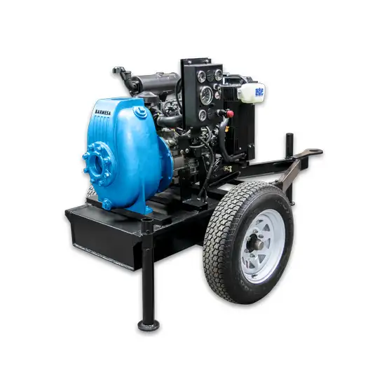 Bomba autocebante modelo 40MD con motor diésel de Barmesa Pumps