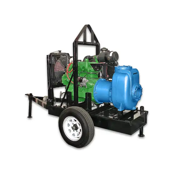 Bomba autocebante modelo 90MD con motor diésel de Barmesa Pumps