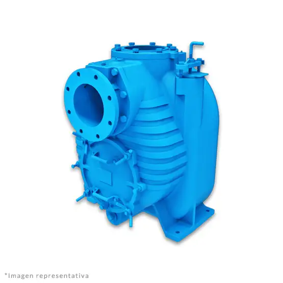 Bomba autocebante tragasólidos modelo SH8-U de Barmesa Pumps diseñada para bombeo de aguas residuales