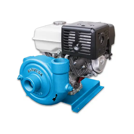 Bomba centrífuga de alta presión modelo 20CG con motor a gasolina de Barmesa Pumps