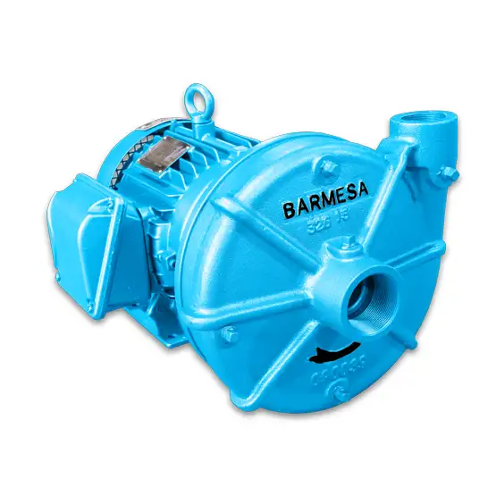Vista izquierda de la bomba centrífuga de alta presión modelo IA de Barmesa Pumps