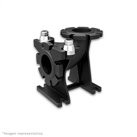 Codo de acoplamiento móvil modelo CAM6 de Barmesa Pumps, utilizado para facilitar la instalación y mantenimiento de bombas sumergibles en estaciones de bombeo