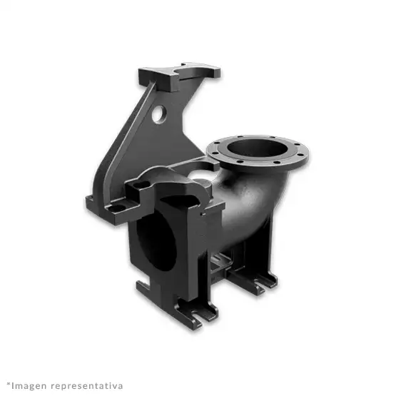 Codo de acoplamiento móvil modelo CAM8 de Barmesa Pumps, diseñado para conexiones rápidas y seguras en sistemas de bombeo sumergible