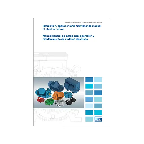 Portada de manual para motores WEG