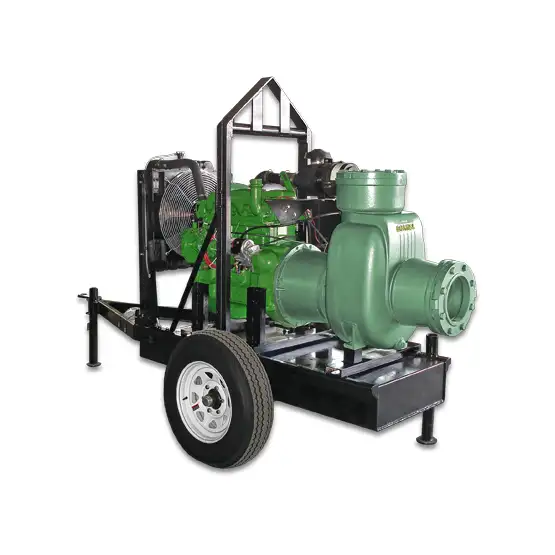 Bomba autocebante modelo 125MD con motor diésel de Barmesa Pumps