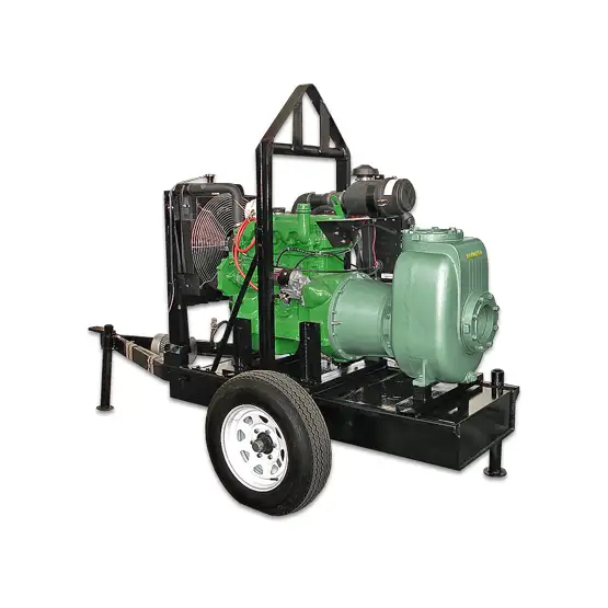 Bomba autocebante modelo 90MD con motor diésel de Barmesa Pumps