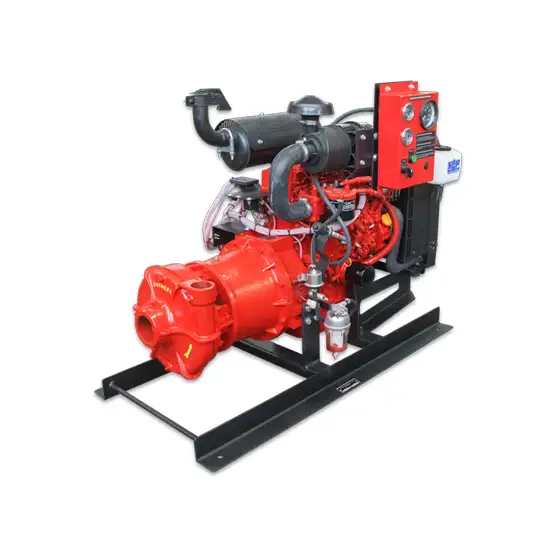 Equipo contraincendio modelo ECI-IA con motor YANMAR® Barmesa Pumps con certificación de seguridad