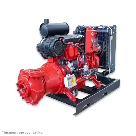 Equipo contraincendio modelo ECI-IA con motor Baudouin® Barmesa Pumps con certificación de seguridad