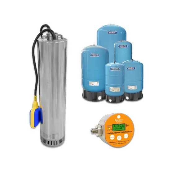 Equipo hidroneumático modelo EHS-STARK-WP de Barmesa Pumps con tecnología avanzada