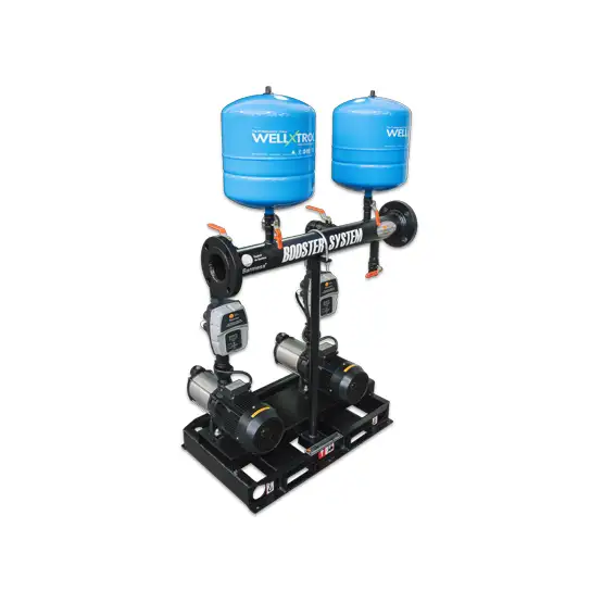 Equipo presurizador modelo EBSR-MH-Duplex de Barmesa Pumps para optimización de presión