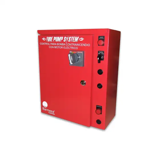 Tablero de control de tensión plena de Barmesa Pumps para arranque de motores