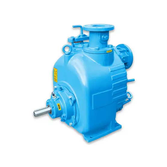 Back view self-priming solids-handling SH3-U Barmesa Pumps