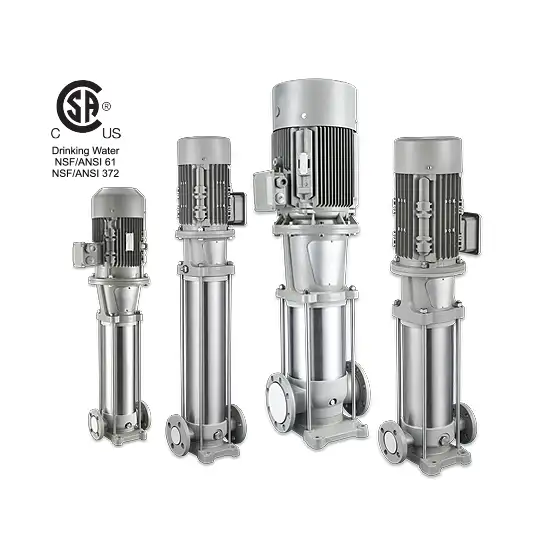 Vertical multistage pump HMV series Barmesa Pumps for high-pressure applications